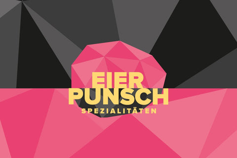 Ei in rot-schwarzer Grafik