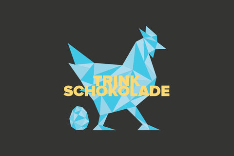 Blaues Huhn auf schwarzen Hintegrund