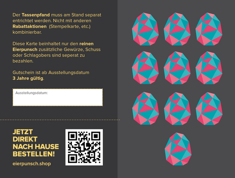 Gutscheinkarte - "Advent auf dem Neumarkt" - 10 Tassen