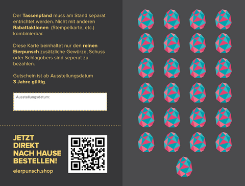 Gutscheinkarte - "Advent auf dem Neumarkt" ab 25 - 1.000 Tassen