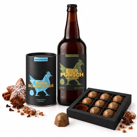 Eierpunsch Lebkuchen, 9er Diamonds-Box & Vollmilch-Trinkschokolade