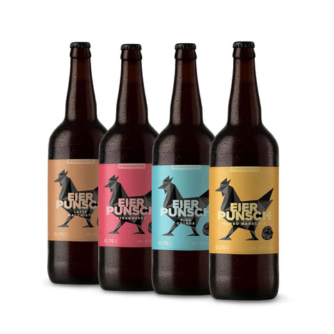 Eierpunsch Sommer Probierpaket mit 4 verschiedenen Sorten